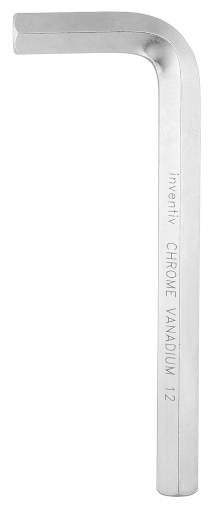 Clé allen 12mm chrome vanadium - INVENTIV